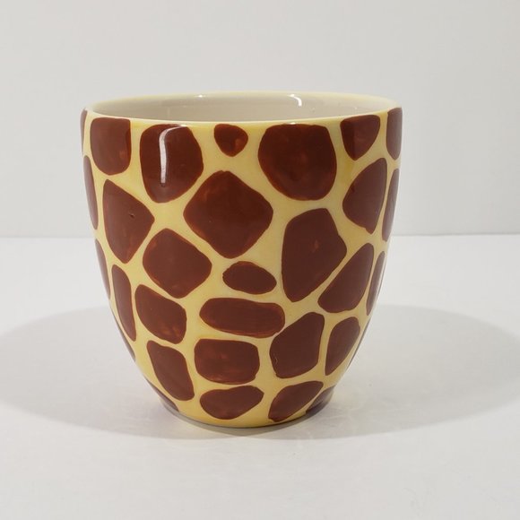 Pier 1 Giraffe Mug Hand Painted Surprise Baby Giraffe Inside, Set of 2 Cups - Picture 8 of 10